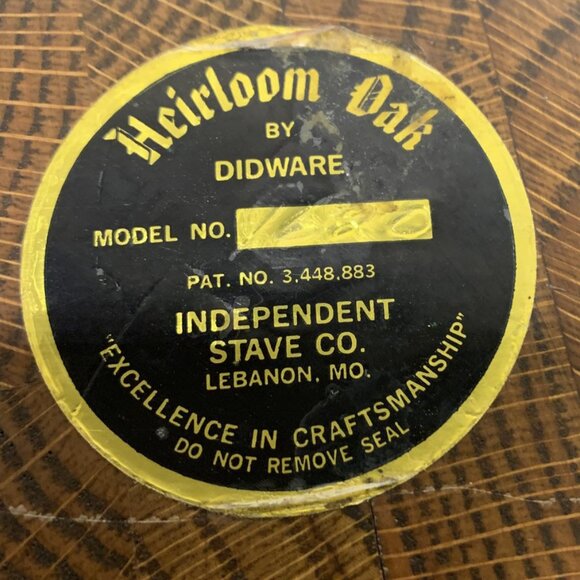 Vintage Heirloom Walnut Wood Salad Serving Bowl By DiD Ware #1620 - Picture 4 of 5